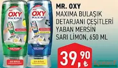 MR. OXY MAXİMA BULAŞIK DETERJANI ÇEŞİTLERİ 650 ML